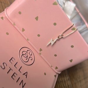 14K gold plated .925 SS Lightning Bolt necklace